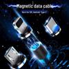 Нейлоновий магнітний кабель для заряджання 3-в-1 для пристроїв Android, Apple та Type-C