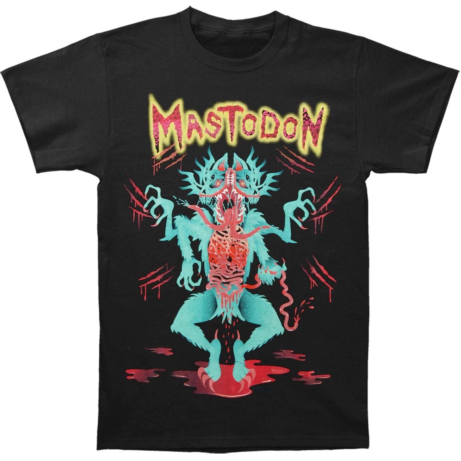Men s Mastodon Mad Slicer Tee Slim Fit T-shirt Large Black M