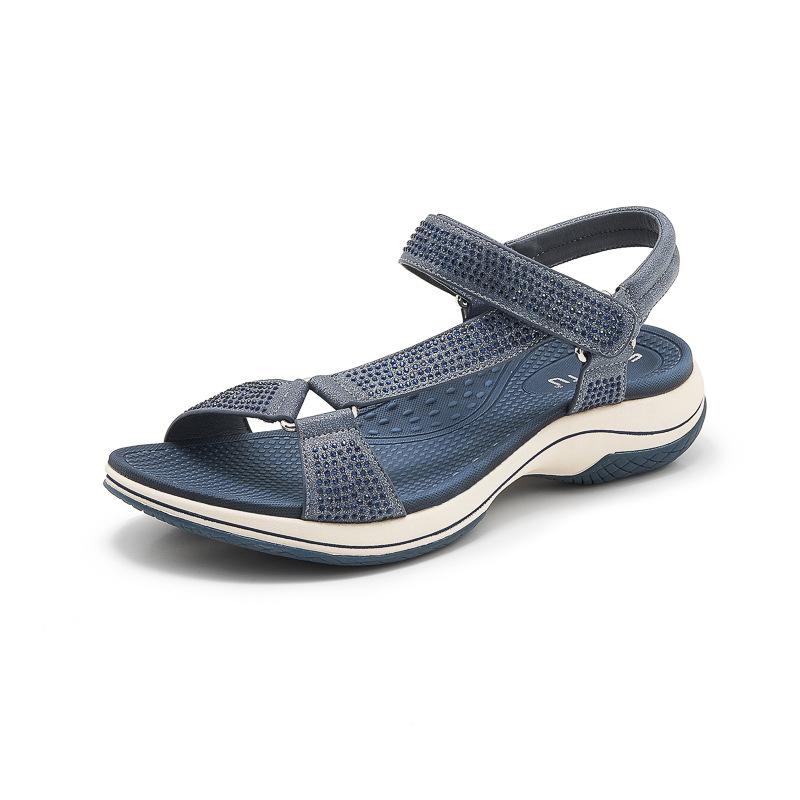 Flying Rhinestones Breathable Comfortable Casual And Versatile Sports Women's Sandals Fashionable Mother's Shoes Summer Simple