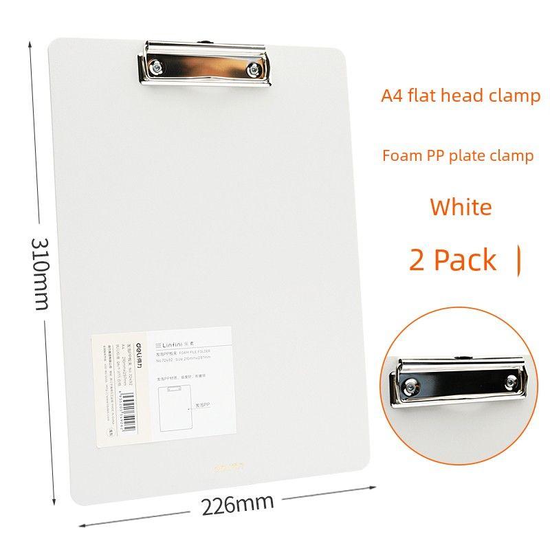 Writing Pad Test Papers for Students Writing Pad Clip Roll Flat Book Clip Paper Material File Ordering Office Supplies Menu Hard Board Pad Exam