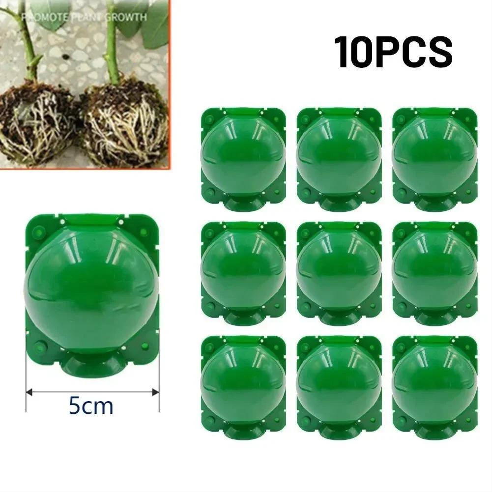 10pcs 5/8CM Equipo de Enraizamiento de Plantas Bola de Propagación de Alta Presión Estuche de Cría de Injertos Bola de Vivero para Plantación y Crecimiento de Raíces
