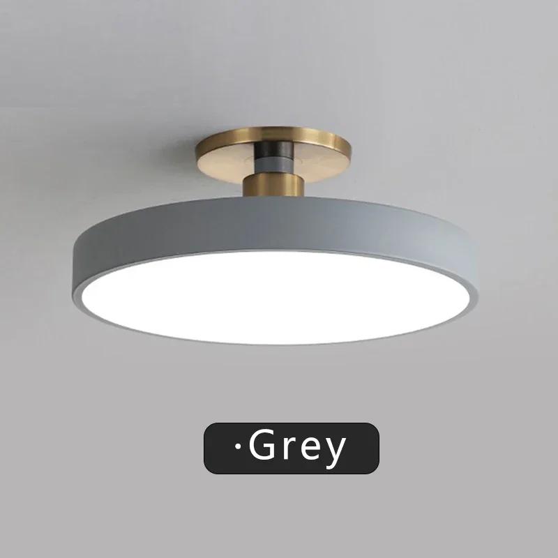 

Современный светодиодный потолочный светильник Простой и персонализированный декоративный светильник Macaron для гостиной, столовой, спальни, кабинета, домашнего освещения D23CM-12W&white light-6000k