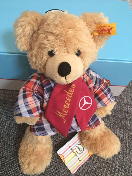 

[USED] Mercedes-Benz x Steiff Teddy Bear Fin Beige 28cm
