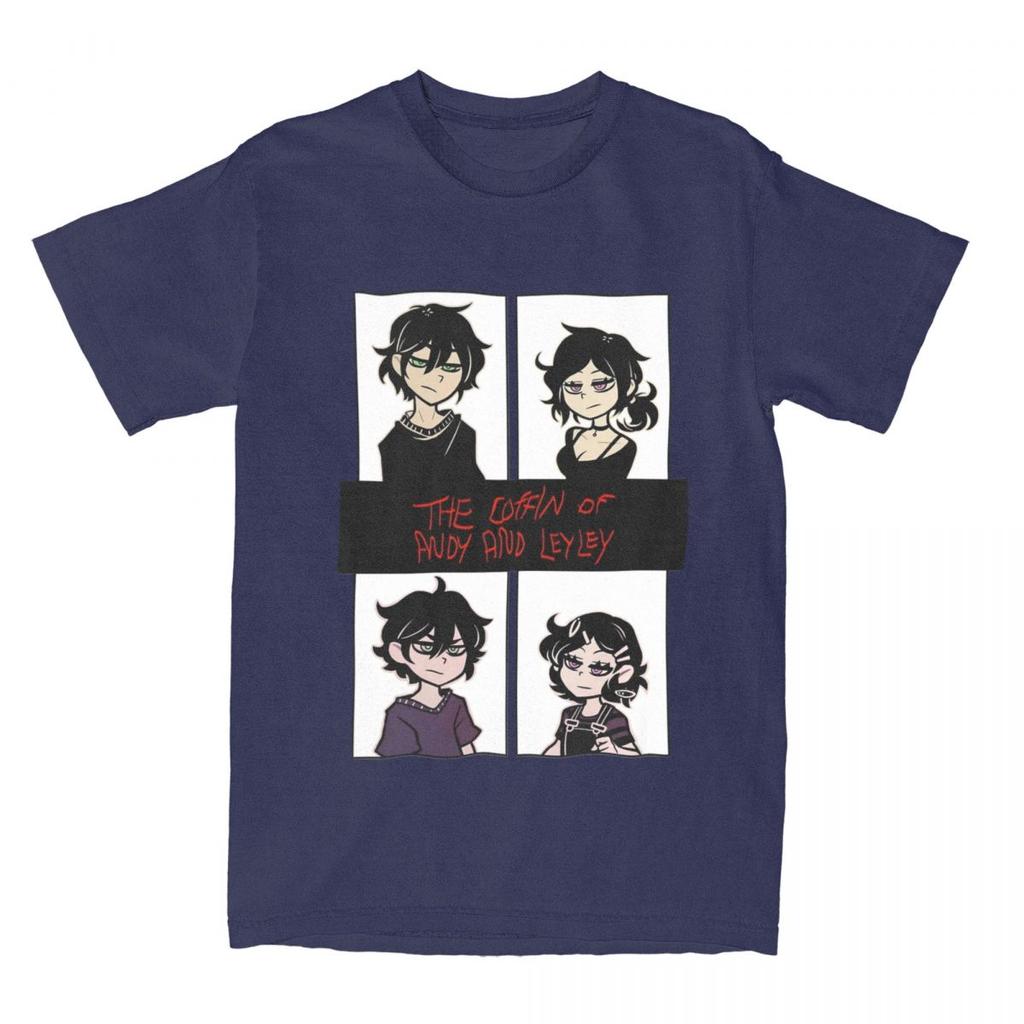 The Coffin Of Andy And Leyley Frown T-shirts för Män Kvinnor Spel Fantastiska 100% Bomull T-shirts Rund Hals Kort Ärm Grafiska Kläder