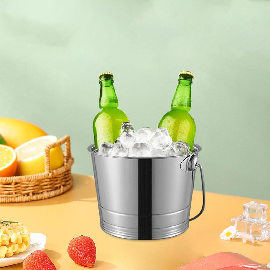 Eiskübel aus Edelstahl für die Unterhaltung zu Hause