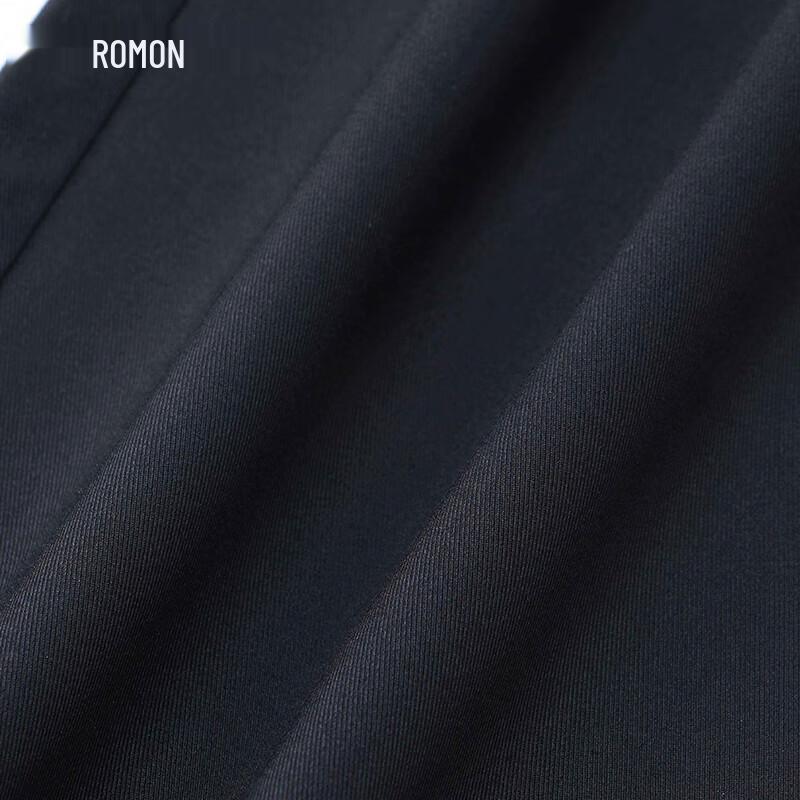 Romon Men's Anti-Wrinkle Bamboo Fiber Stretch Straight-Leg Trousers
