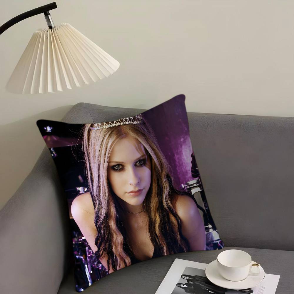 

A-Avril Ramona Lavigne Pillow Gift Home Office Decoration Bedroom Sofa Car Cushion Cover Case 45x45 12x12Inch
