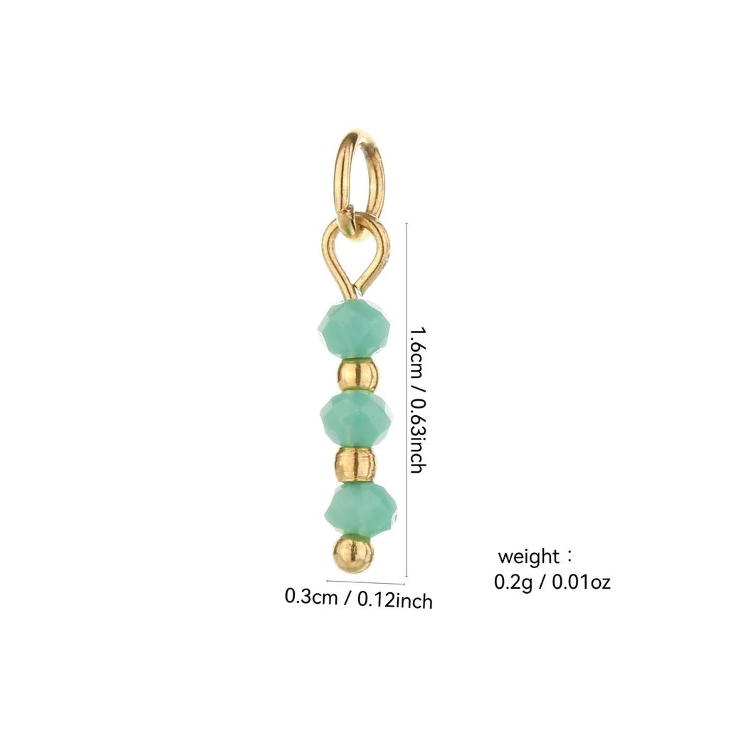 Handmade 18k Gold Electroplated Natural Stone Bead Earrings