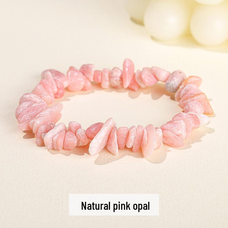 Jingdong Seven-Color Agate Chip Elastic Bracelet
