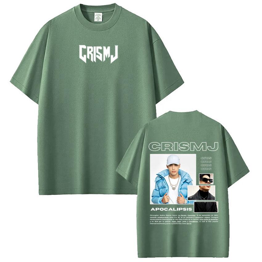 Rapper Cris Mj Tour 2026 Merch Tshirt Men Women Harajuku Gothic T Shirts High Quality Cotton Short-sleeved Oversized T-shirts