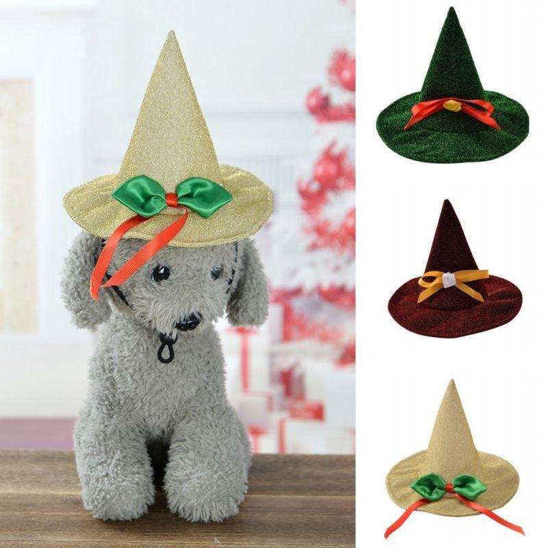Hat Witch Halloween For Dog Cat Pet Party Fancy Dress Up Accessories Costume