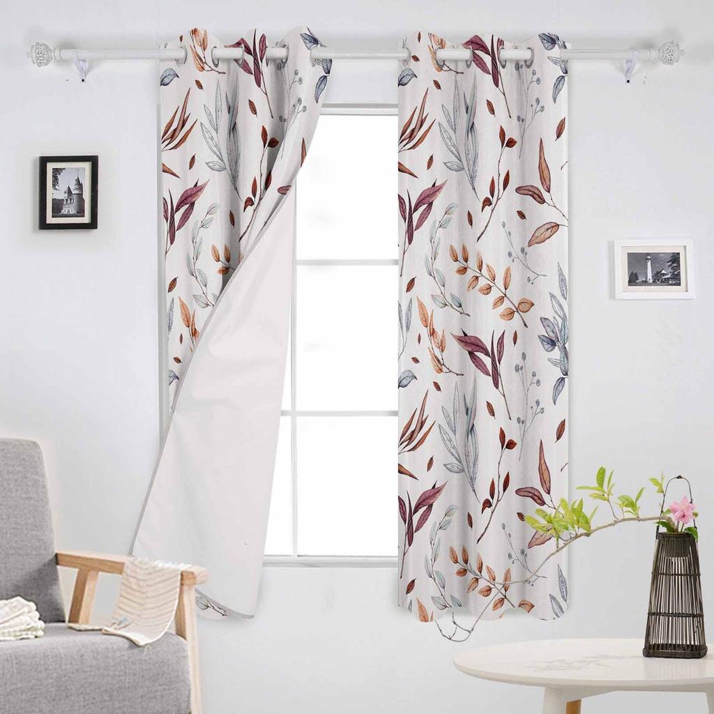 Höst Tacksägelse Löv Växter Mörkläggningsgardiner För Vardagsrum Sovrum Tryckta Fönsterbehandling Draperier Heminredning