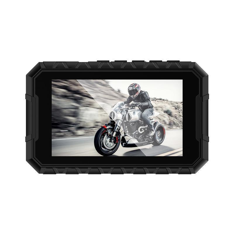 Duální 1080P HD motocyklový WiFi GPS rekordér s přední a zadní kamerou, 3,0" displej