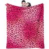 Trendy Leopard Print Blanket Flannel Blanket Throw Blanket Warm Blanket Gift Blanket Adult Sofa Decor