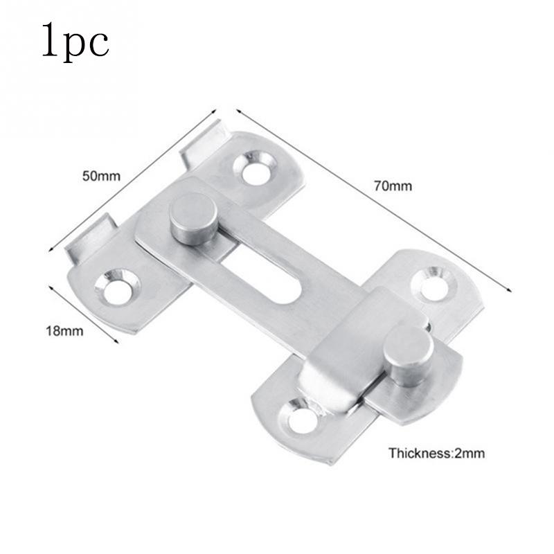 

1Pc Stainless Steel Latch Lock Sliding Barn Door Lock Hardware Gate Latches Home Window Cabinet Closet Door Lock Safety Buckle