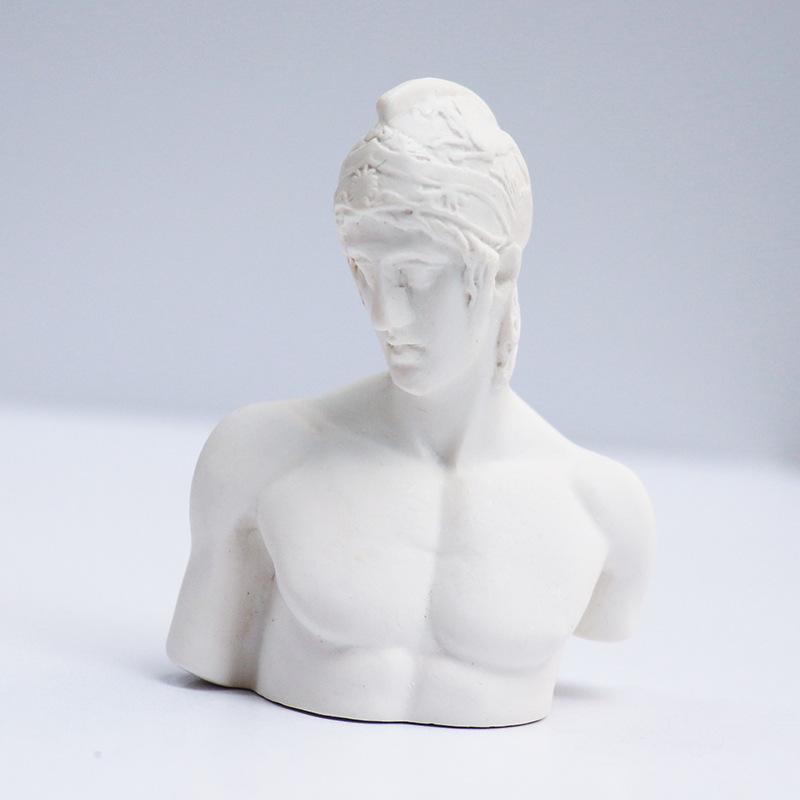 Kleine Harz-Gips-Skulptur: David & Venus Skizzenkopfmodelle