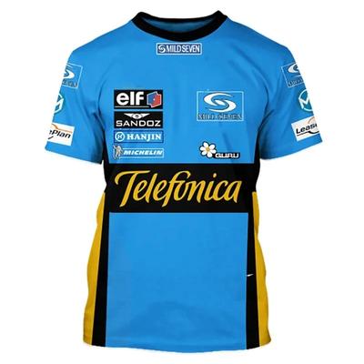 Nuova T-shirt per Uomo e Donna per Sport Estremi all'Aperto Moda Casual Abbigliamento Bambini F1 Sette Stelle Tuta da Corsa Unisex Maglietta Abbigliamento