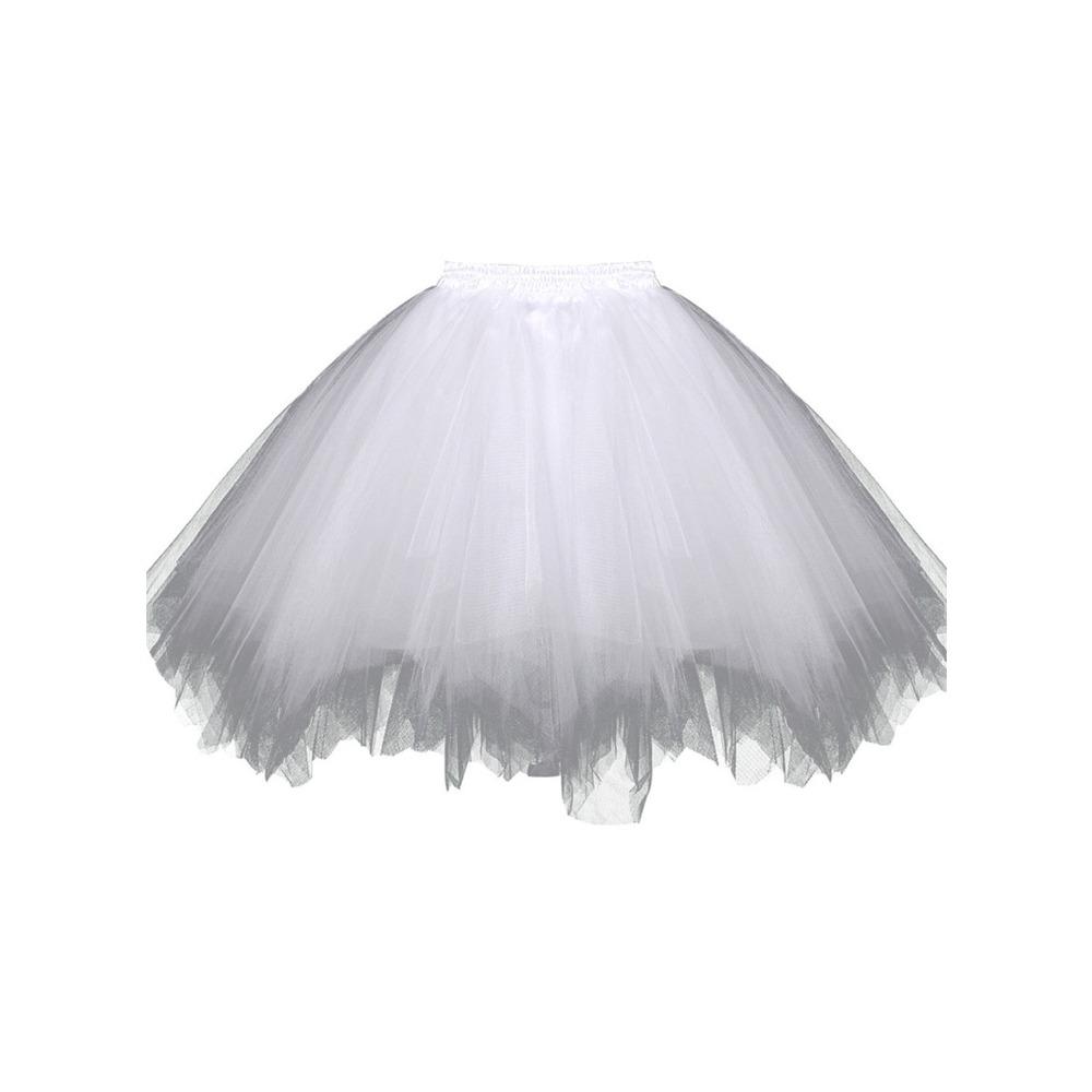 Falda de Tul para Fiesta de Halloween Tutú de Tul Vestidos de Princesa Vestidos de Boda Faldas de Malla Faldas para Actuación de Danza Tutú de Tul con Capas Esponjosas