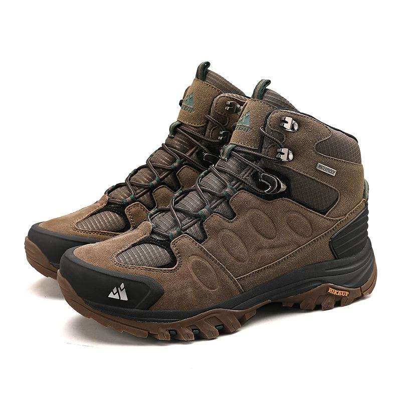 High-Top Men Hiking Boot Winter Outdoor Shoes Lace-Up Non-slip Outdoor Sports Casual Trekking Boots Man Waterproof