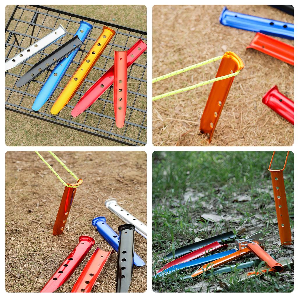 10pack Heavy Type Pegs Camping Gear Tent Install Tool Stability Tent Accessory for Tents in Outdoor Travel Beach Settings