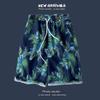 Men's Casual Loose Fit Five Point Shorts Trendy Floral Beach Vacation Couple Shorts Comfortable Versatile Summer Bottoms