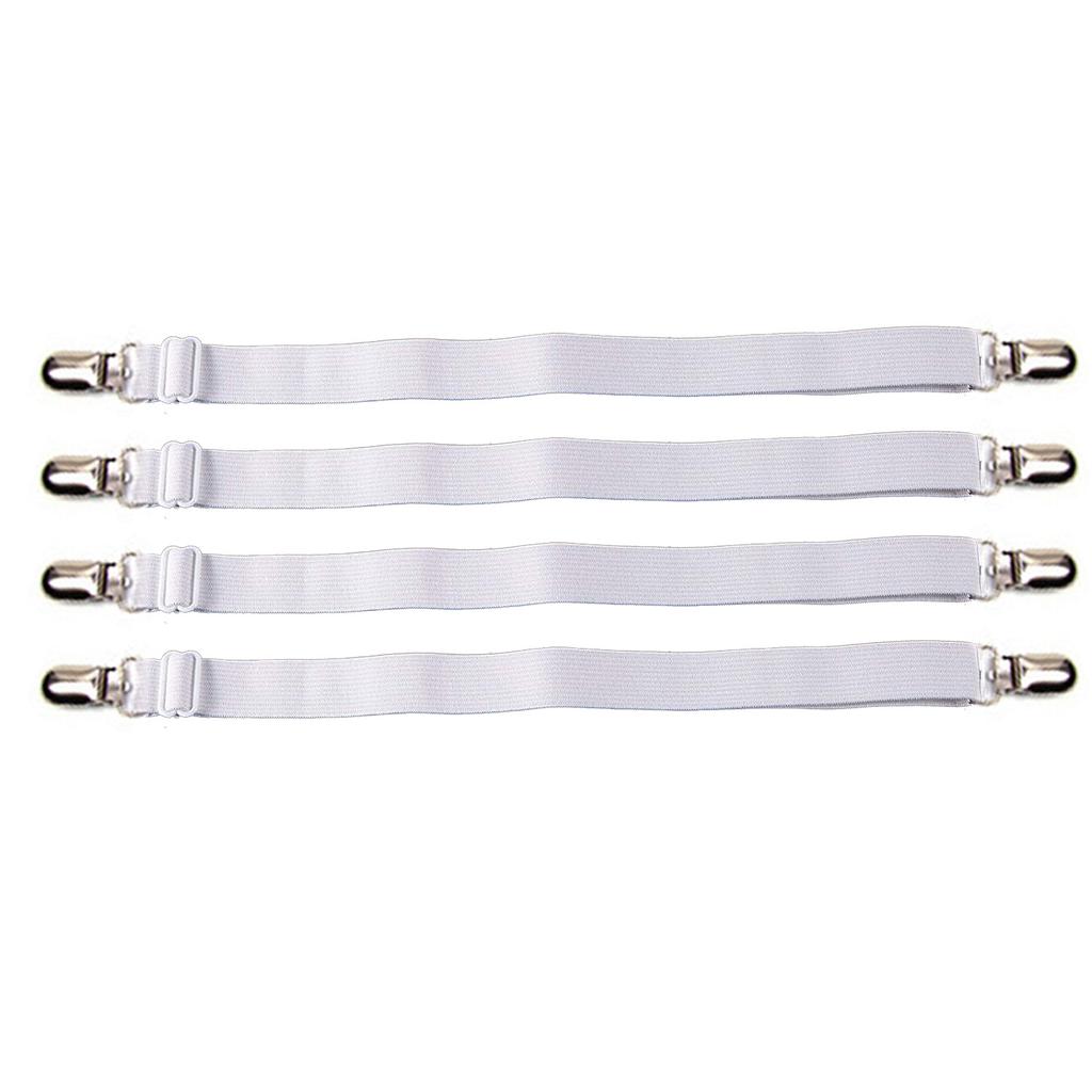 4pcs Elastic Bed Sheet Strap Clips Grippers Fasteners Adjustable Mattress Holder for Mattress Cover Bedding Accessories