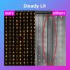 1 Sets LED Curtain Lights String RGB Color Changing with APP Remote Control for Halloween Christmas Wedding Garden Party Decor