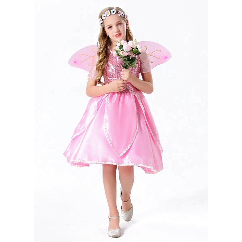 Cosplay fairy costume children costume halloween flower fairy play costume girls party costume