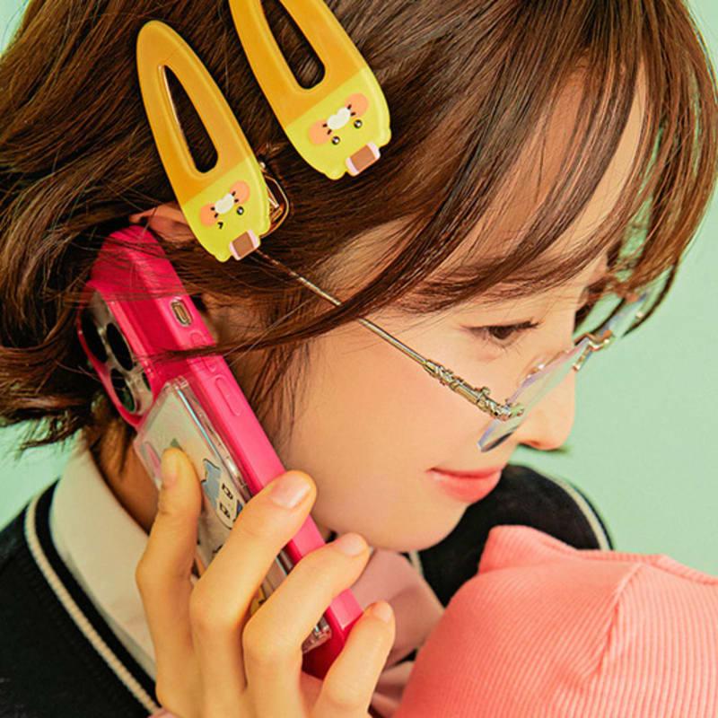 KAKAO FRIENDS Savage Clip Hairpin 2P Set_Chunshik