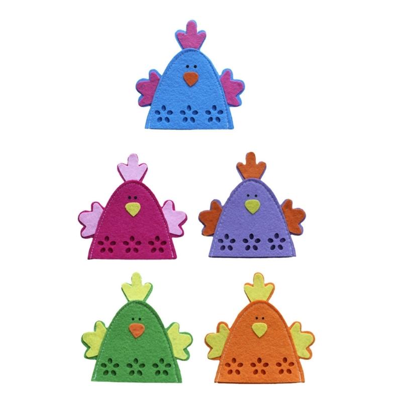 10pcs Holiday Themed Eggs Wraps Covers Features Lovely Chick Pattern For Holiday Party Decoration And Displays