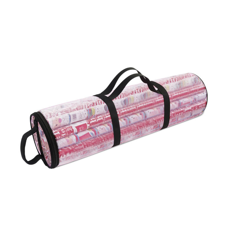 Christmas Wrapping Paper Storage Container Clear Gift Wrapping Paper Holder Bag for Easy Carrying
