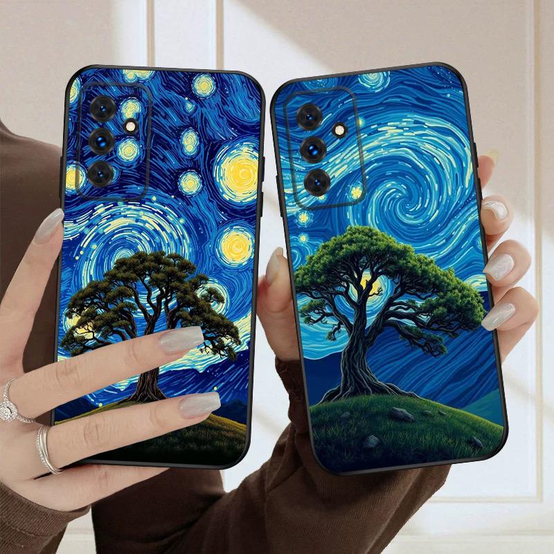 Ein wirbelnder Sternenhimmel Für Samsung S20FE S21 22 23 FE 24 Plus 25 Ultra Galaxy M23 32 34 35 52 53 54 55 Silikon Weiche Handyhülle