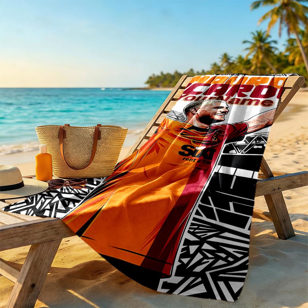 Galatasaray Personalized Name Beach Towel Soft Durable Quick-Dry Portable for SwimmingBeachCamping Travel Beach AccessoriesGym