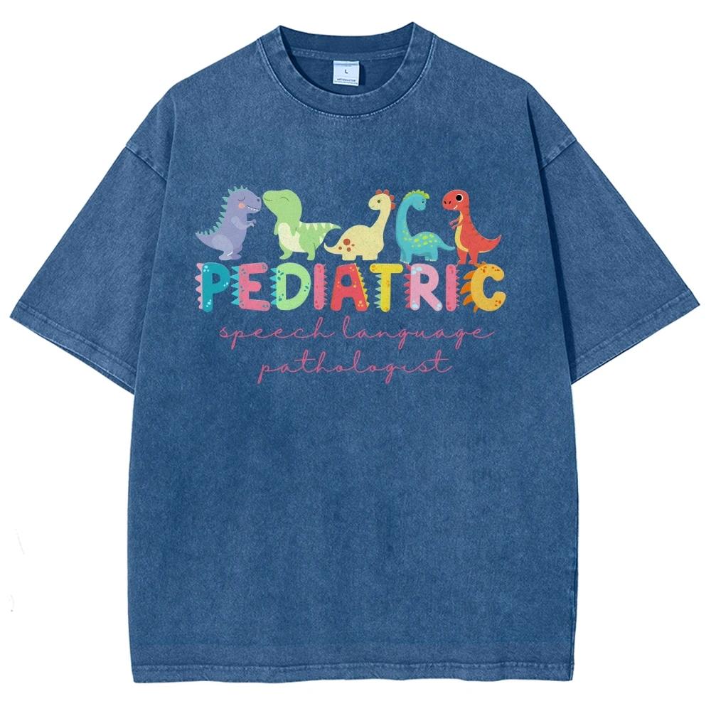 Summer Comfort Women's Wash T-Shirt Loose Oversized Cotton Short Sleeve Color Letter Print Cute Top Tee