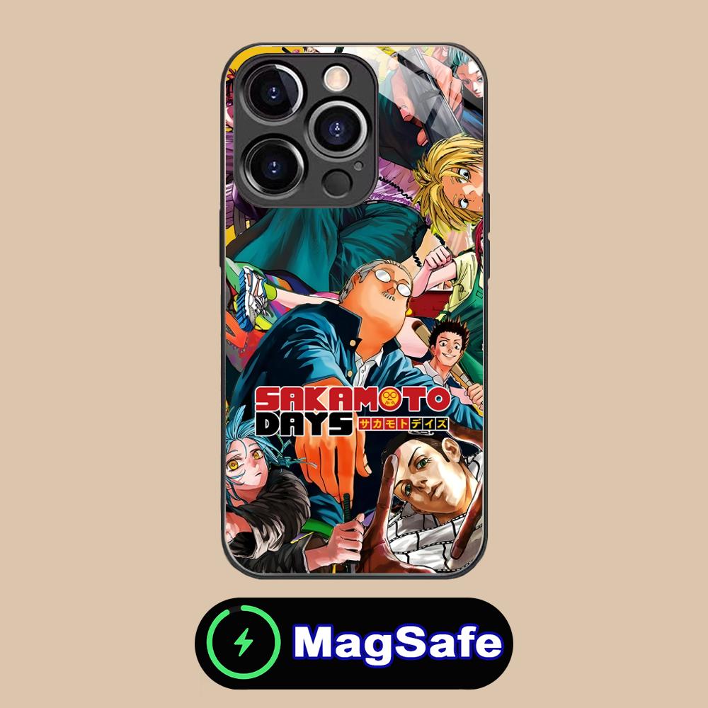 

Sakamoto Days Mobile Phone Case for iPhone 17 16 15 14 13 12 11 Air Pro Max Plus Mini MagSafe Glass Colorful Cover Pretty Cover iPhone 11 Pro Max