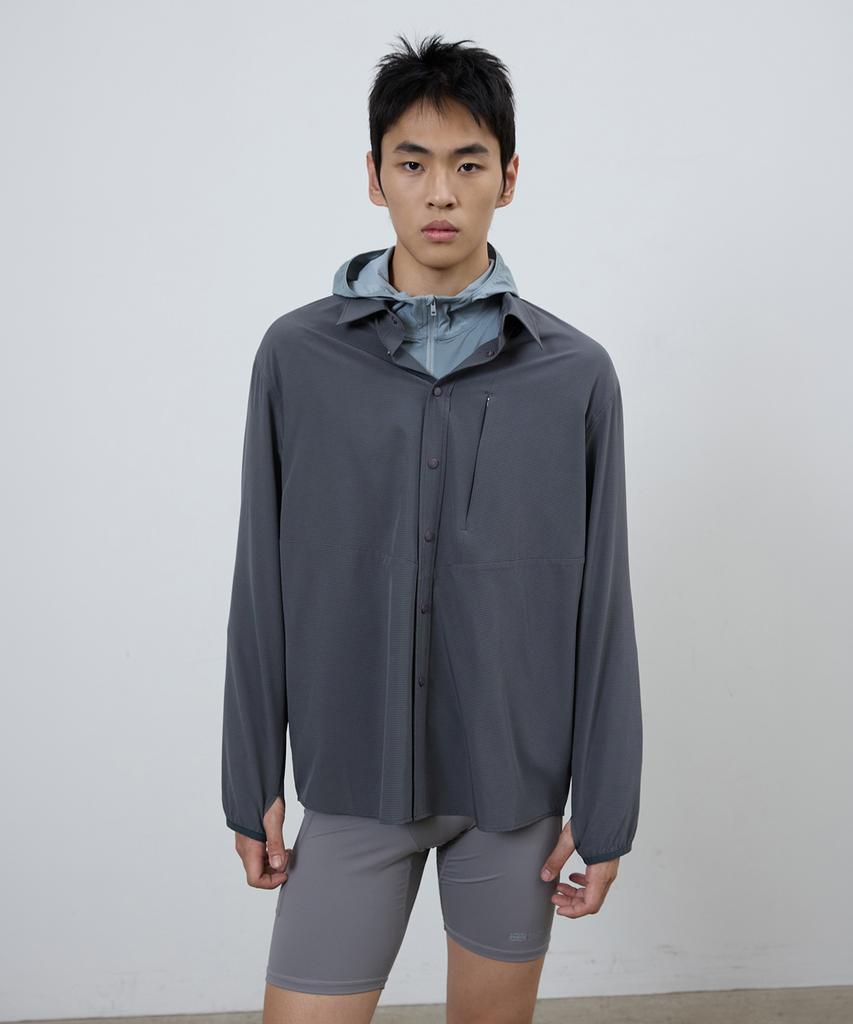 MICHIKO LONDON SPORTS Active Ventilation Shirt Charcoal