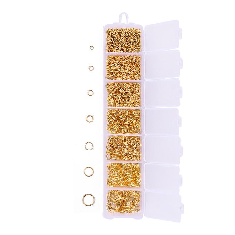 3-10mm Single-Loop Open Jump Rings for DIY Jewelry Making and Earrings