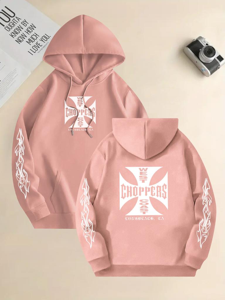 Men'S Kangaroo Pocket Long Sleeve Polyester Fall Winter Fashion Casual Wear Hoodie Hooded Sweatshirt Kangaroo Pocket Hoodi