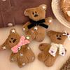Niedliche Kleine Bär Plüsch Haarspange Cartoon Stofftier Haarspange Süße Ponyclips Mädchenhafte Herbst- und Winter-Haaraccessoires