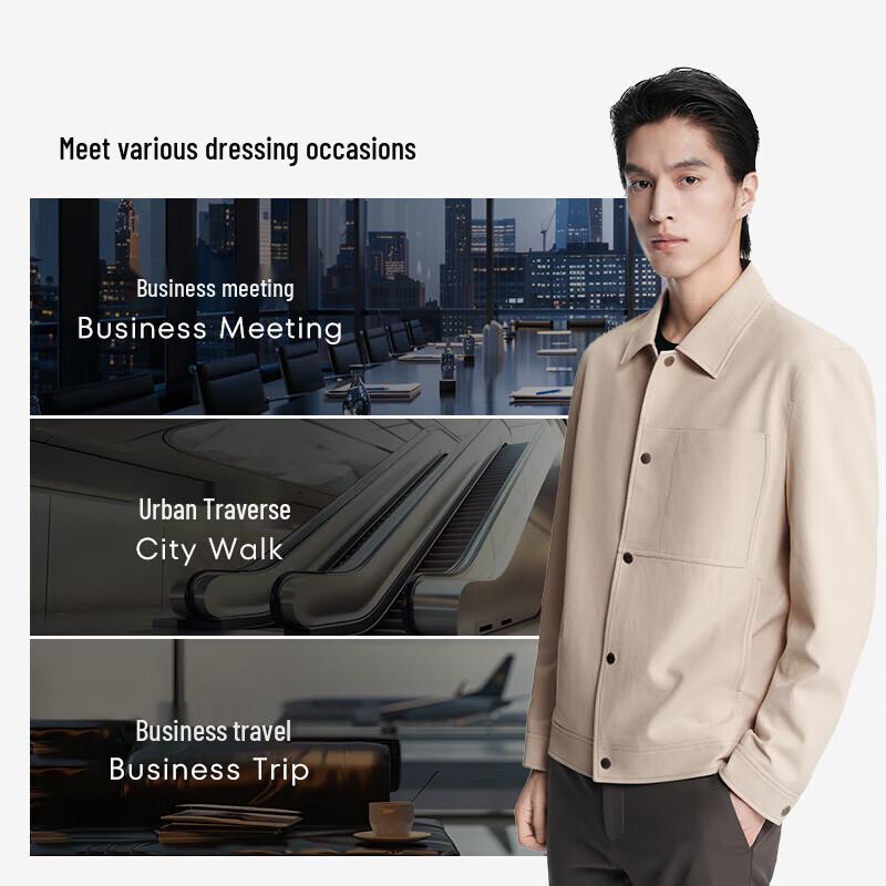 K-Boxing Men's Business Commuter Short Lapel Jacket