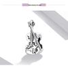 Elegant French Vintage Ziyun Violin Charm Bead In 925 Silver - SCC2077