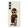 For Samsung Galaxy A16 5G/4G Case Cool Bear Pattern Printing Straight Edge TPU Phone Back Cover