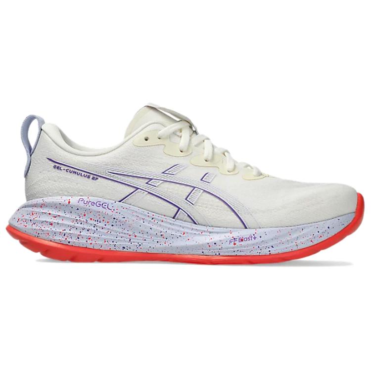 Asics Gel Cumulus 27 FF BLAST PLUS Long Distance Running Sprint Running Shoes Women's White Sneakers 1012B955-500
