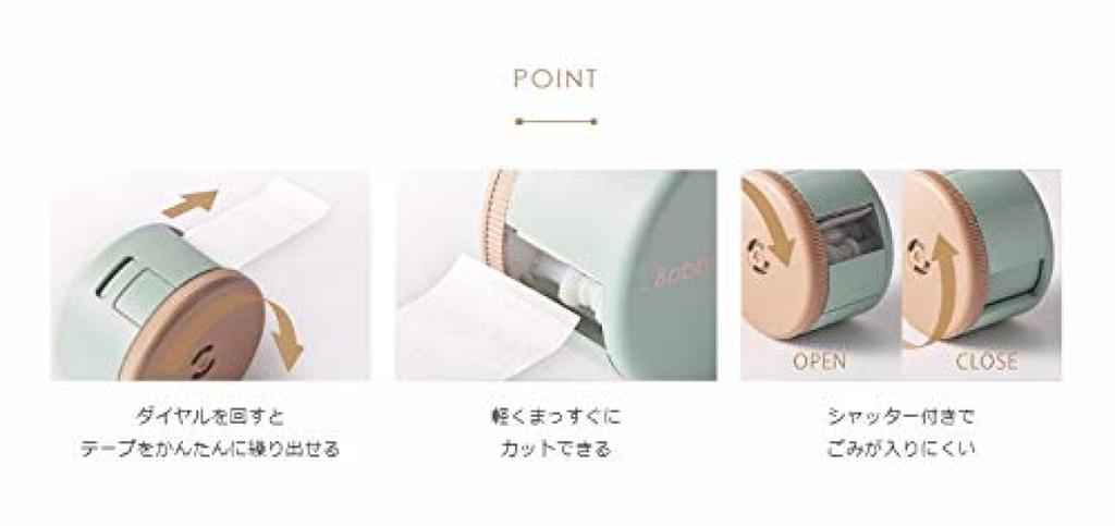 Kokuyo Bobbin Maker Reel Bobbin White Case with and White Petit Cutter Set & T-BR101W, Core, Cutter,