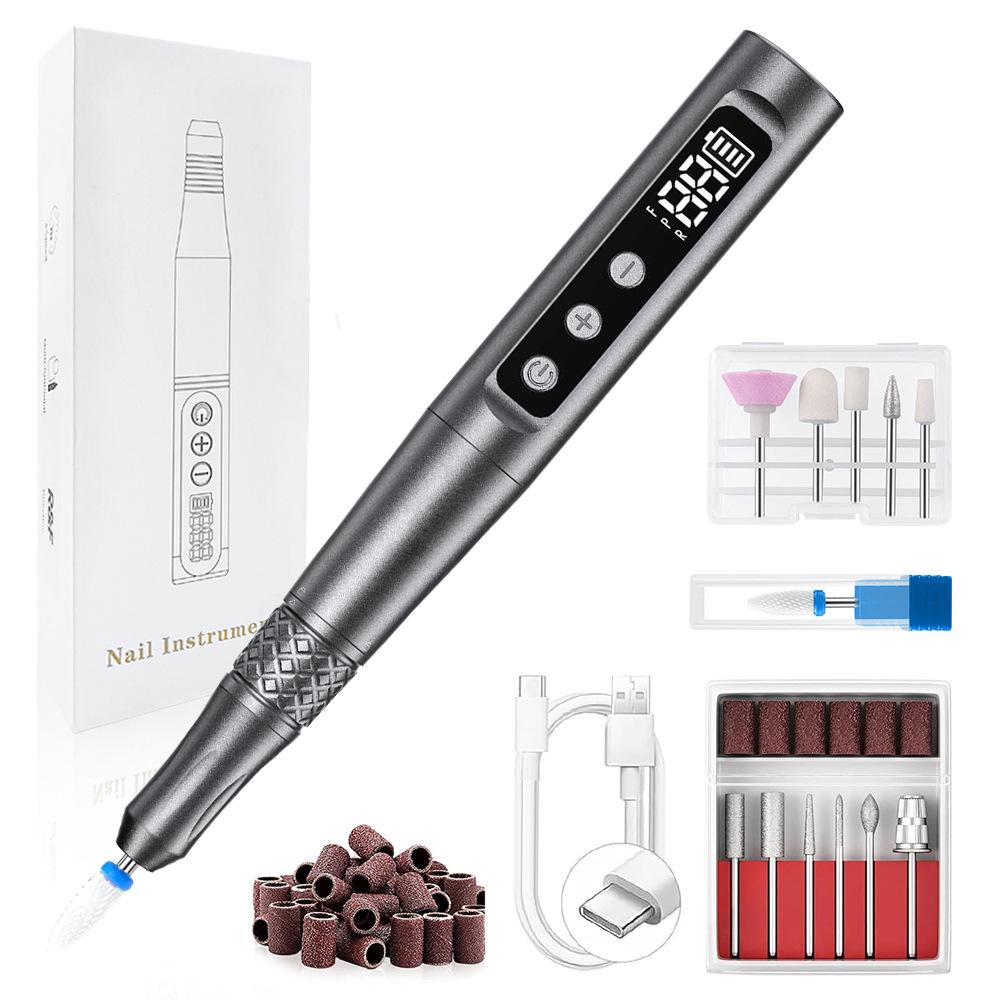 Electric Nail Art Grinding Machine with Curing Lamp – Nail Grinder and Remover