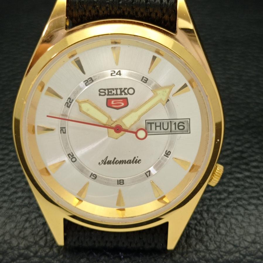 REPASOVANÉ VINTAGE SEIKO 5 AUTO 6309A JAPONSKÉ PÁNSKÉ HODINKY SE STŘÍBRNÝM CIFERNÍKEM a425928-2