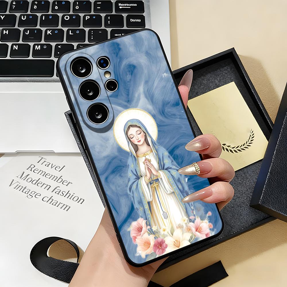

Virgen Mary Virgin De Guadalupe Phone Case For Samsung S26 S25 S24 FE S23 S22 S21 Plus S20 Ultra Note20Ultra Black Soft Shell Galaxy S24