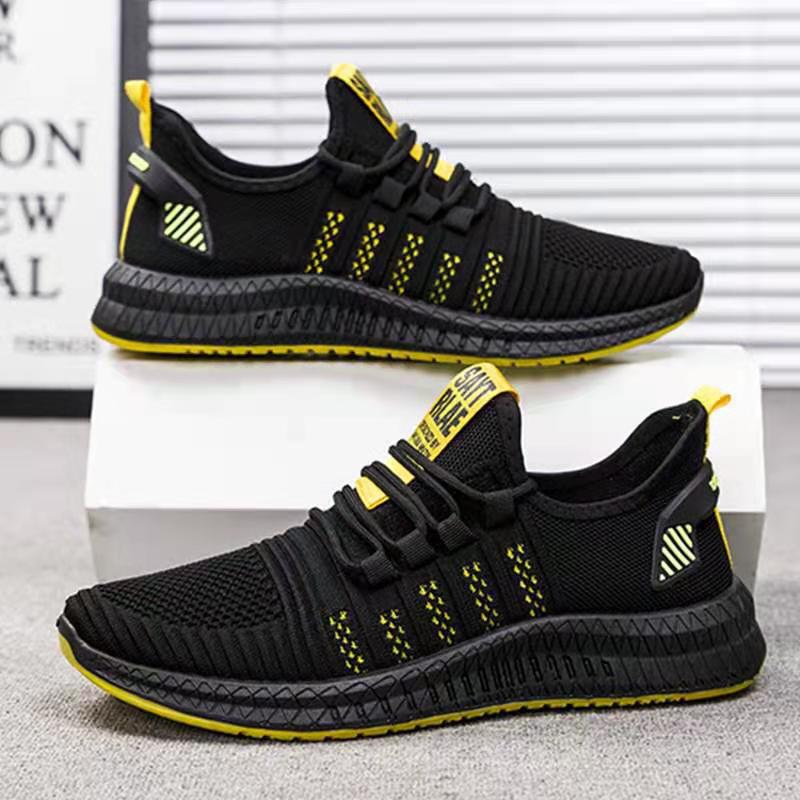 

New Korean version of men s shoes trendy and comfortable men s shoes Internet celebrity casual breathable men s shoes foreign trade flying knitting ru 39
