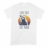 Live Fast Eat Trash Kids Shirt Raccoon Kids Shirt