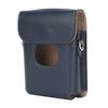 Portable Instant Camera Protective Cover with Shoulder Strap Pure Color PU Leather Camera Bag for